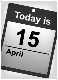 Day Calendar showing April 15