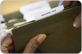 Income Tax file folder