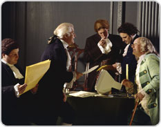 Reenactment of the drafting of the U.S. Constitution.