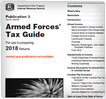 Portada de la Publicación 3, Guía de Impuestos de las Fuerzas Armadas.
